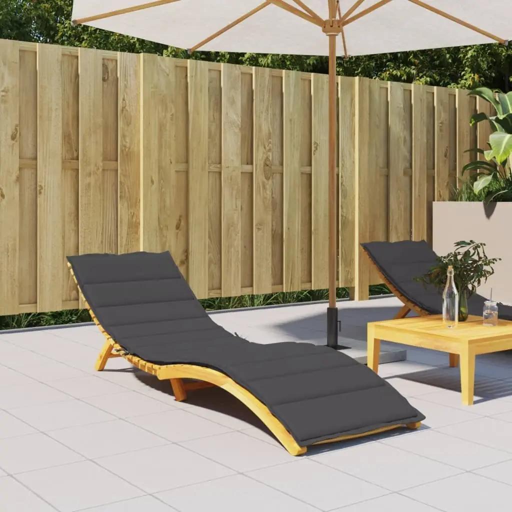 Sun Lounger Cushion Outdoor Garden Patio 200x60x4cm