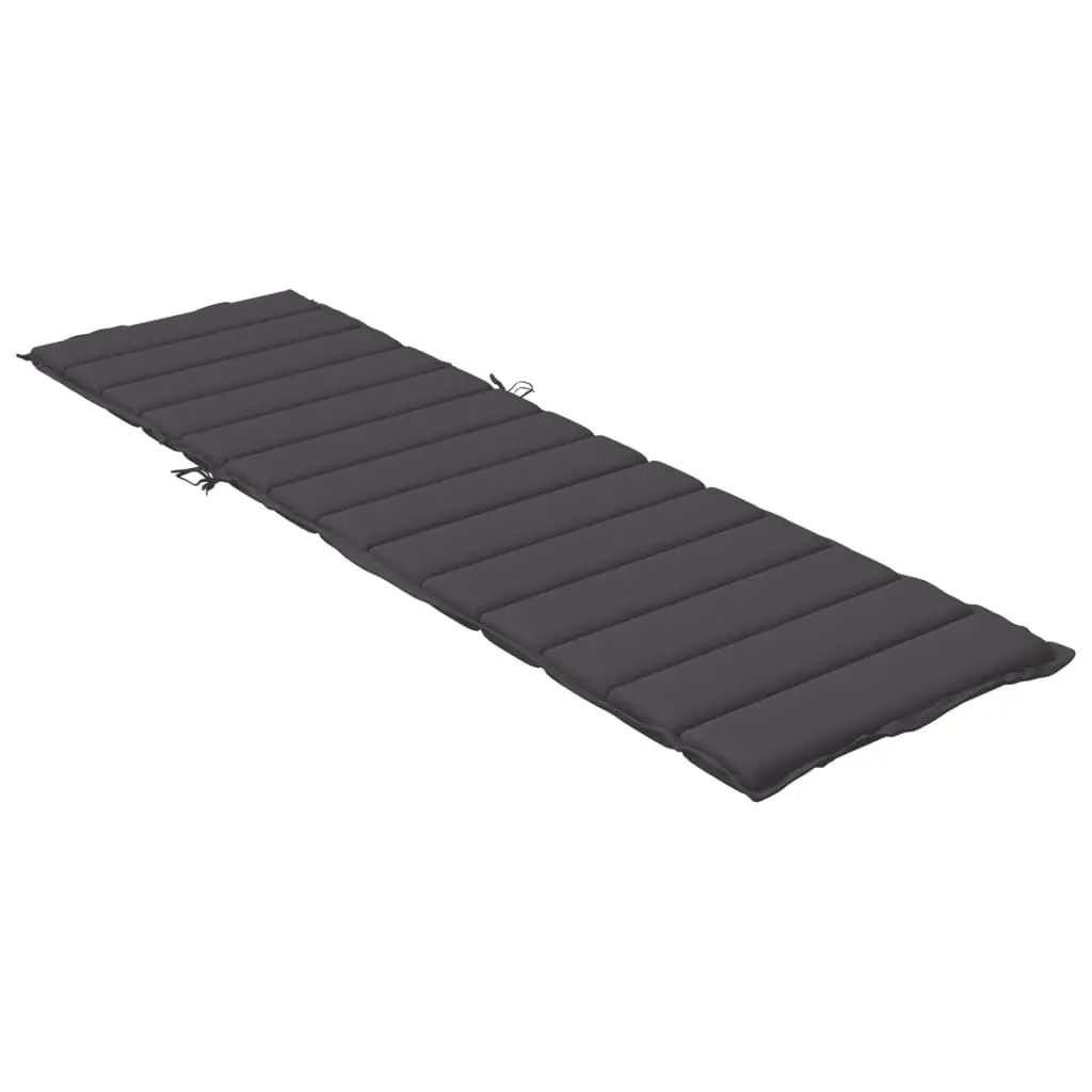 Anthracite Sun Lounger Cushion 200x70x4cm