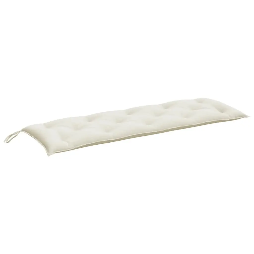 Garden Bench Cushion Outdoor Patio Seating Pad Cream 150 x 50 x 7 cm