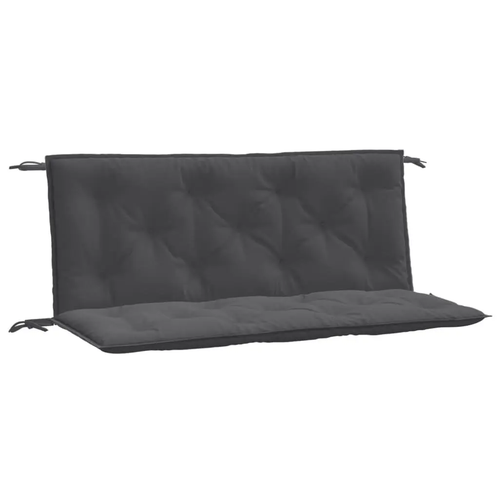 Garden Bench Cushions Outdoor Patio Seating Pad Anthracite 120x50x7cm 2 Pieces