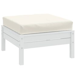 Pallet Cushion Dimensions: 60x60x9.5 cm Cream Foam Filling
