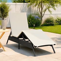 Specifications of Adjustable Sun Lounger with Cushion