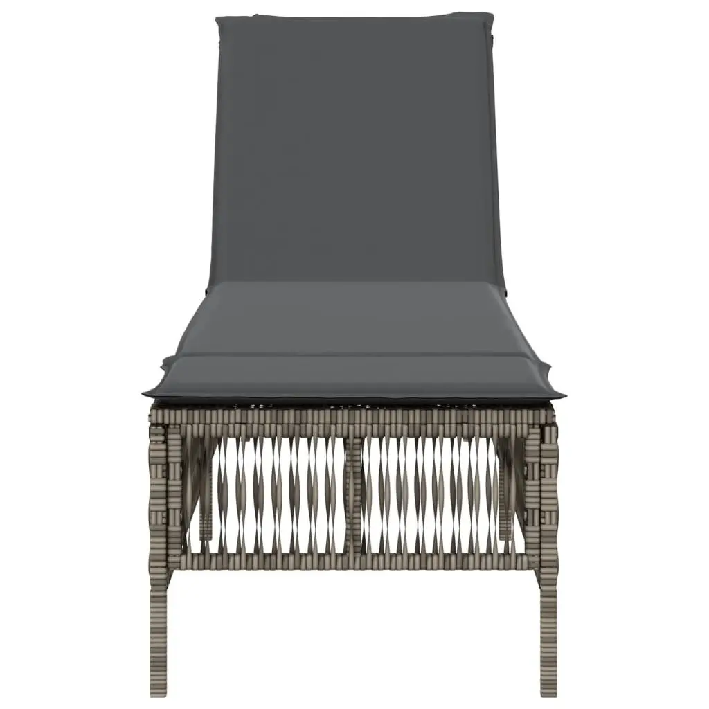 Grey Adjustable Sun Lounger
