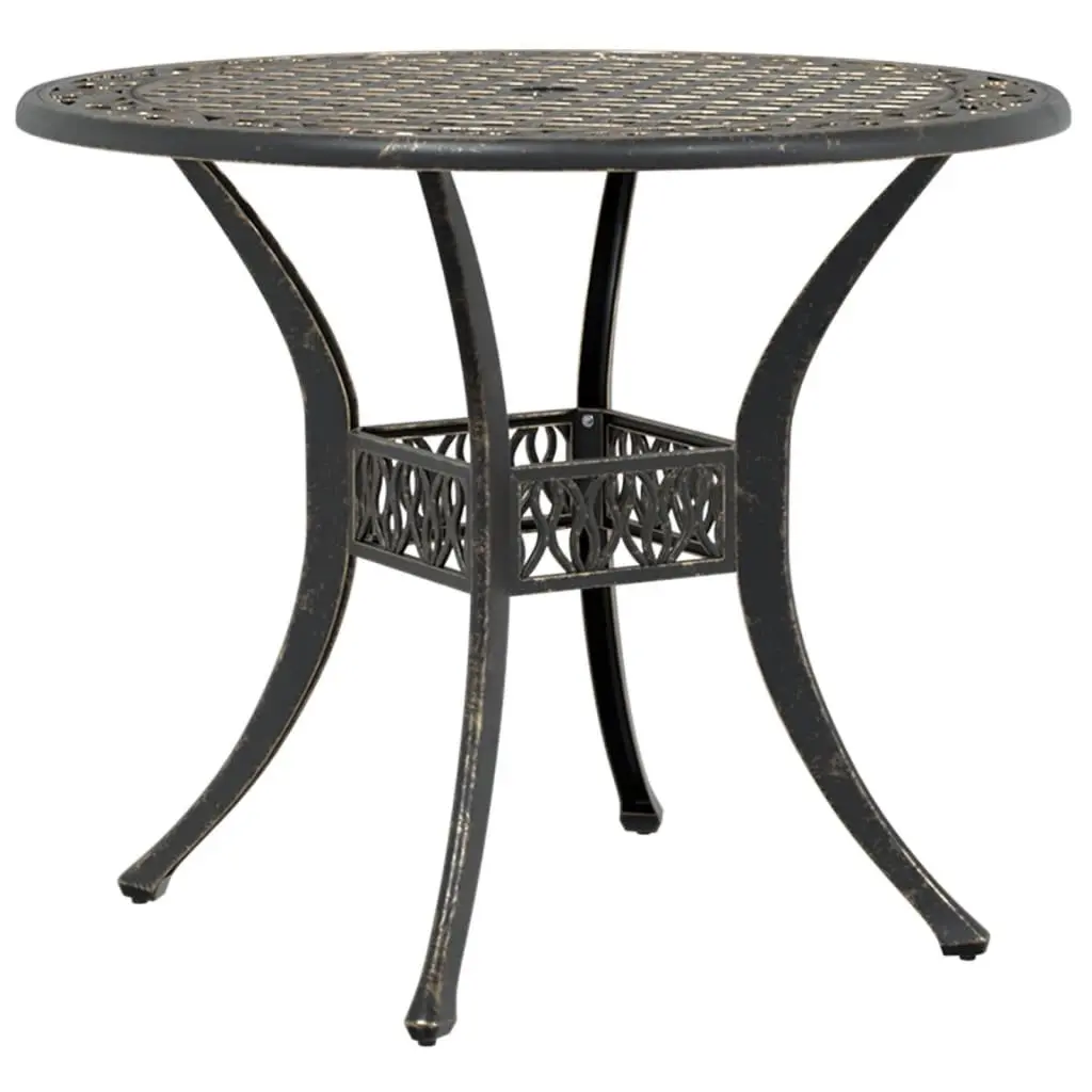Garden Table Outdoor Patio Furniture Brown Round Ø90x75 cm