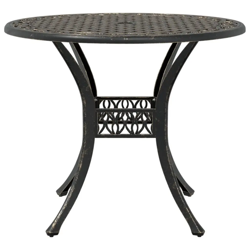 Garden Table Outdoor Patio Furniture Brown Round Ø90x75 cm