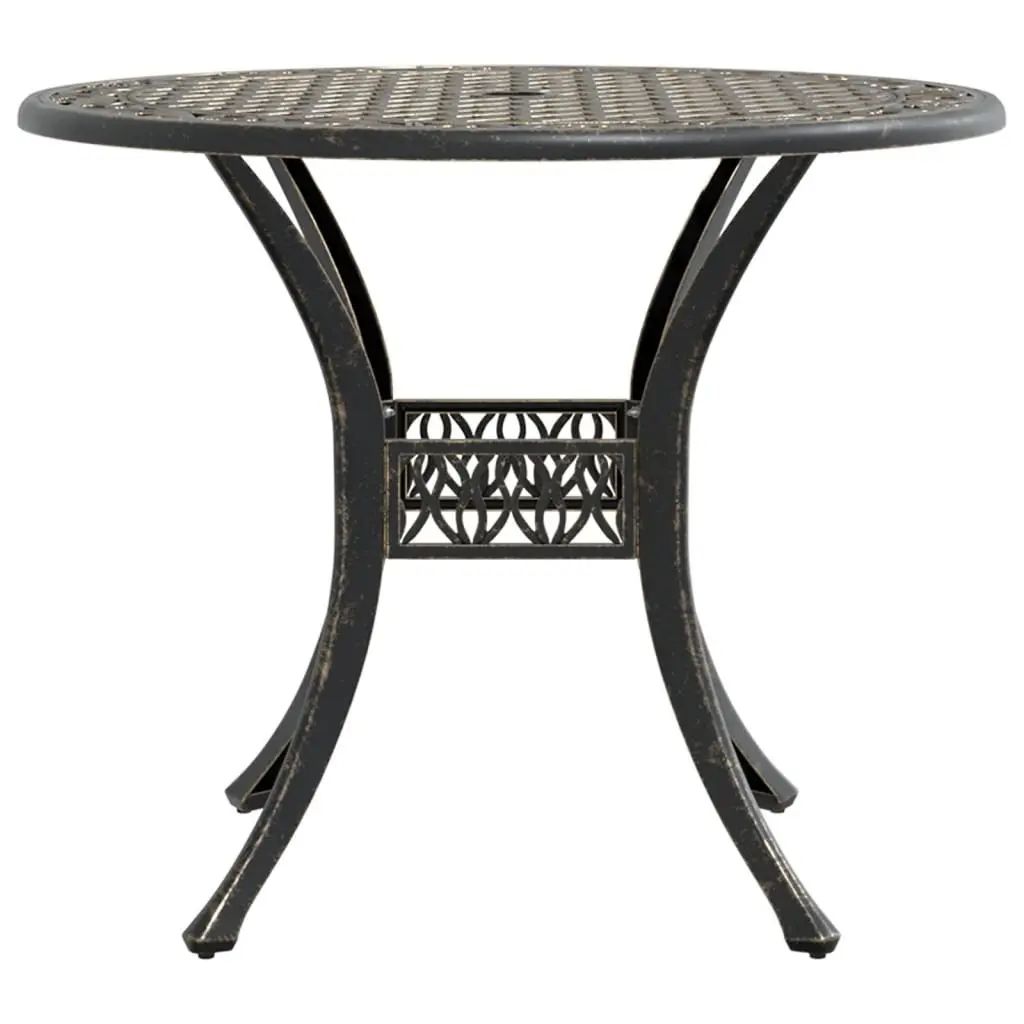 Garden Table Outdoor Patio Furniture Brown Round Ø90x75 cm