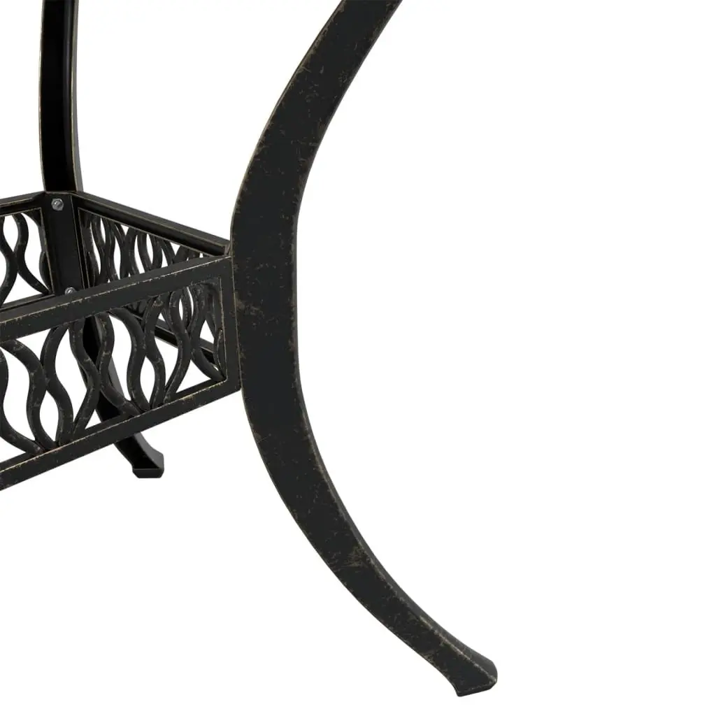 Garden Table Outdoor Patio Furniture Brown Round Ø90x75 cm
