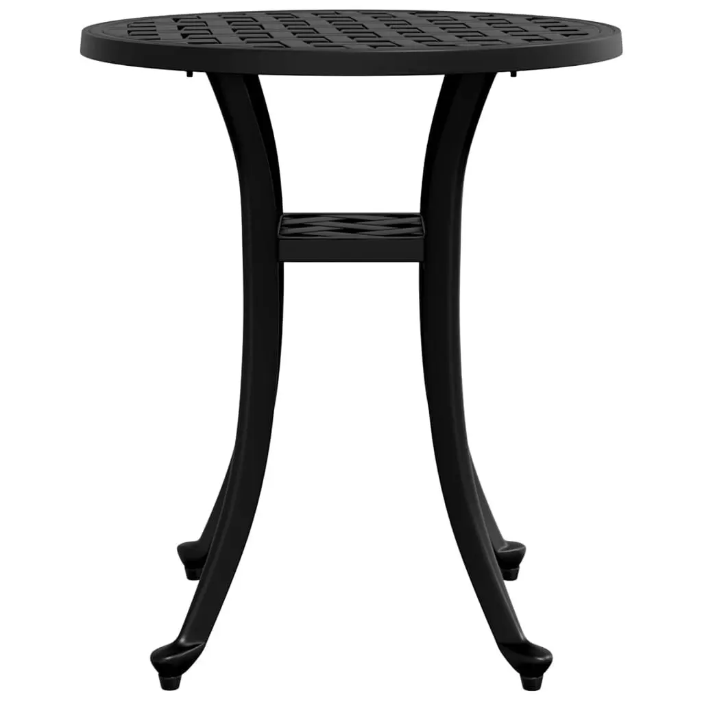 Garden Table Outdoor Patio Furniture Round Black Ø48x53cm