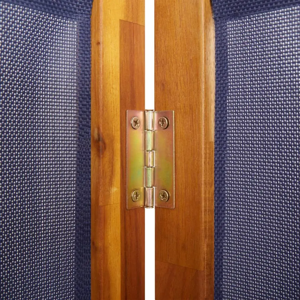 5-Panel Room Divider Screen Indoor Outdoor Privacy Partition Folding Acacia Wood 350 x 180 cm
