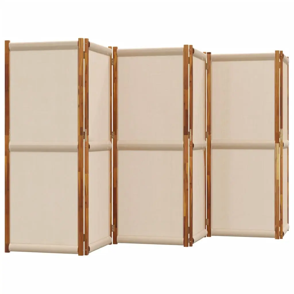 6-Panel Taupe Room Divider