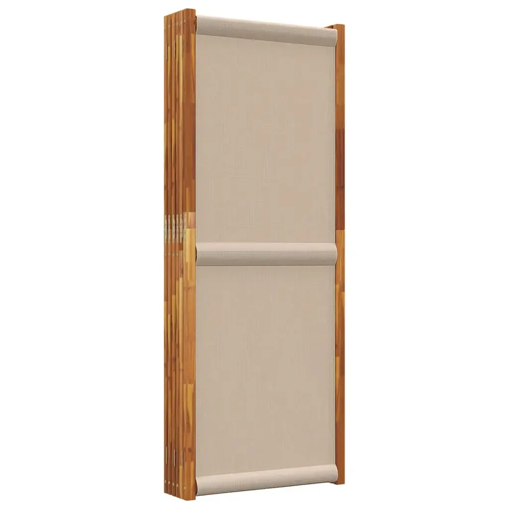 6-Panel Taupe Room Divider
