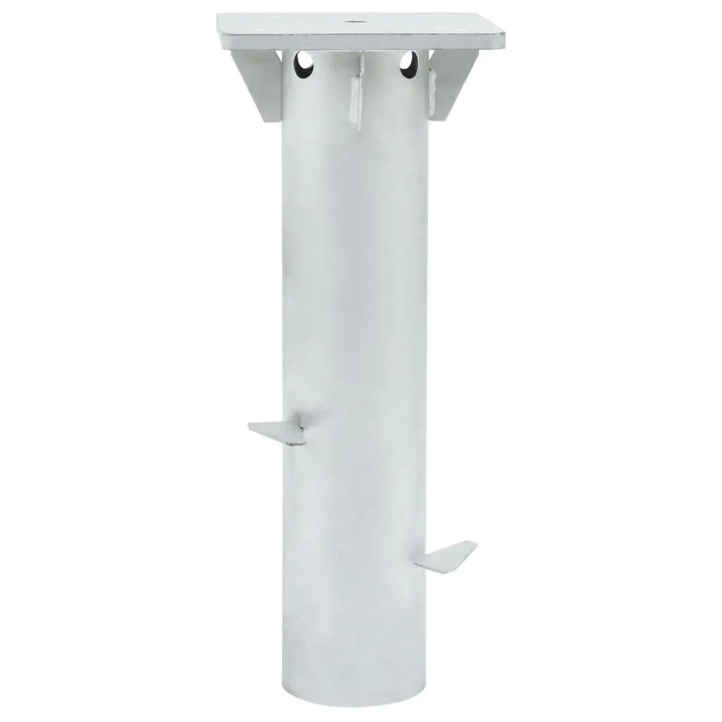 In-Ground Parasol Base Outdoor 16x16x39.5cm Steel