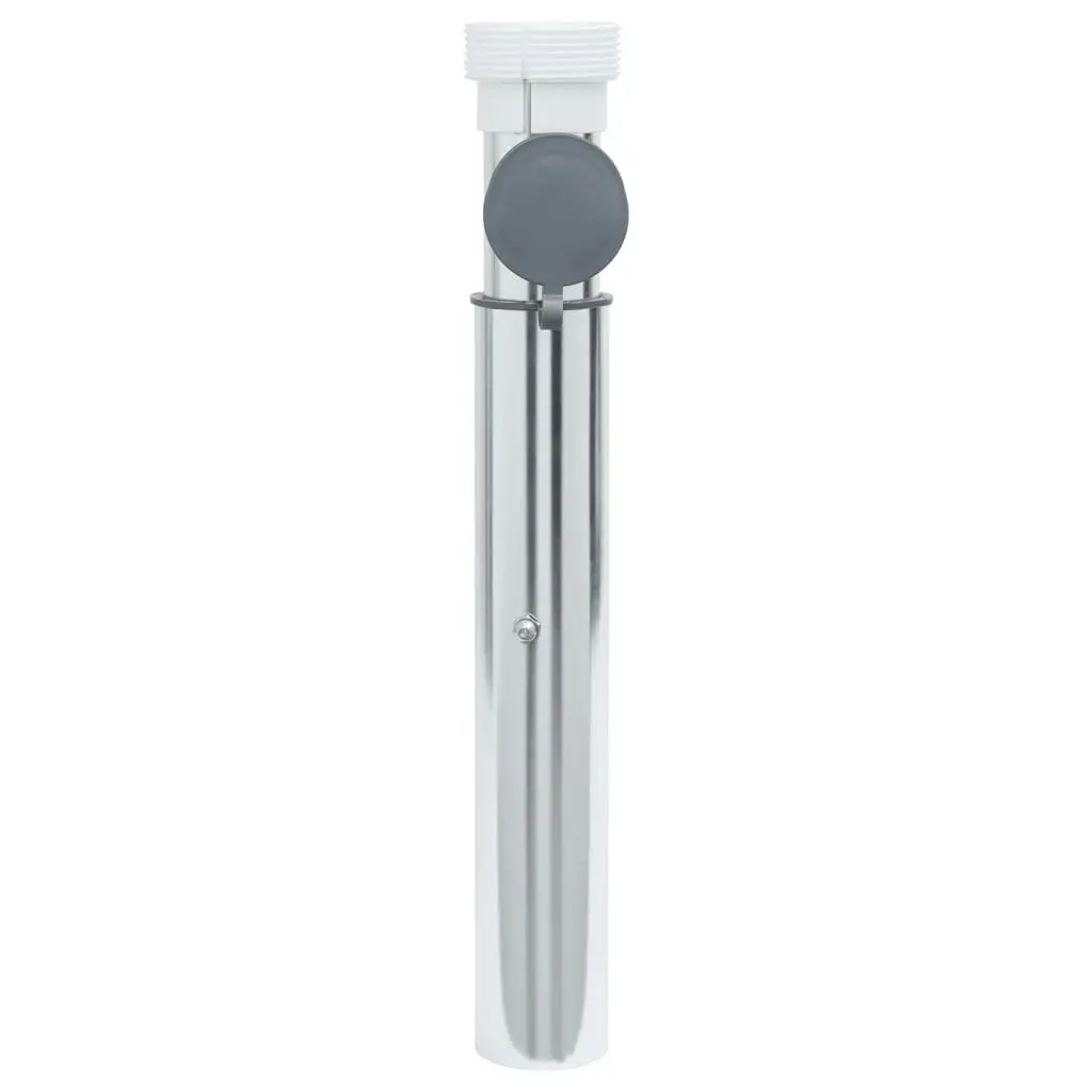 In-Ground Umbrella Socket Silver Anodized for 40-50mm Pole Outdoor Use