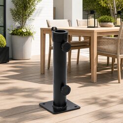 Specifications of Steel Parasol Base for 38mm 48mm Umbrella
