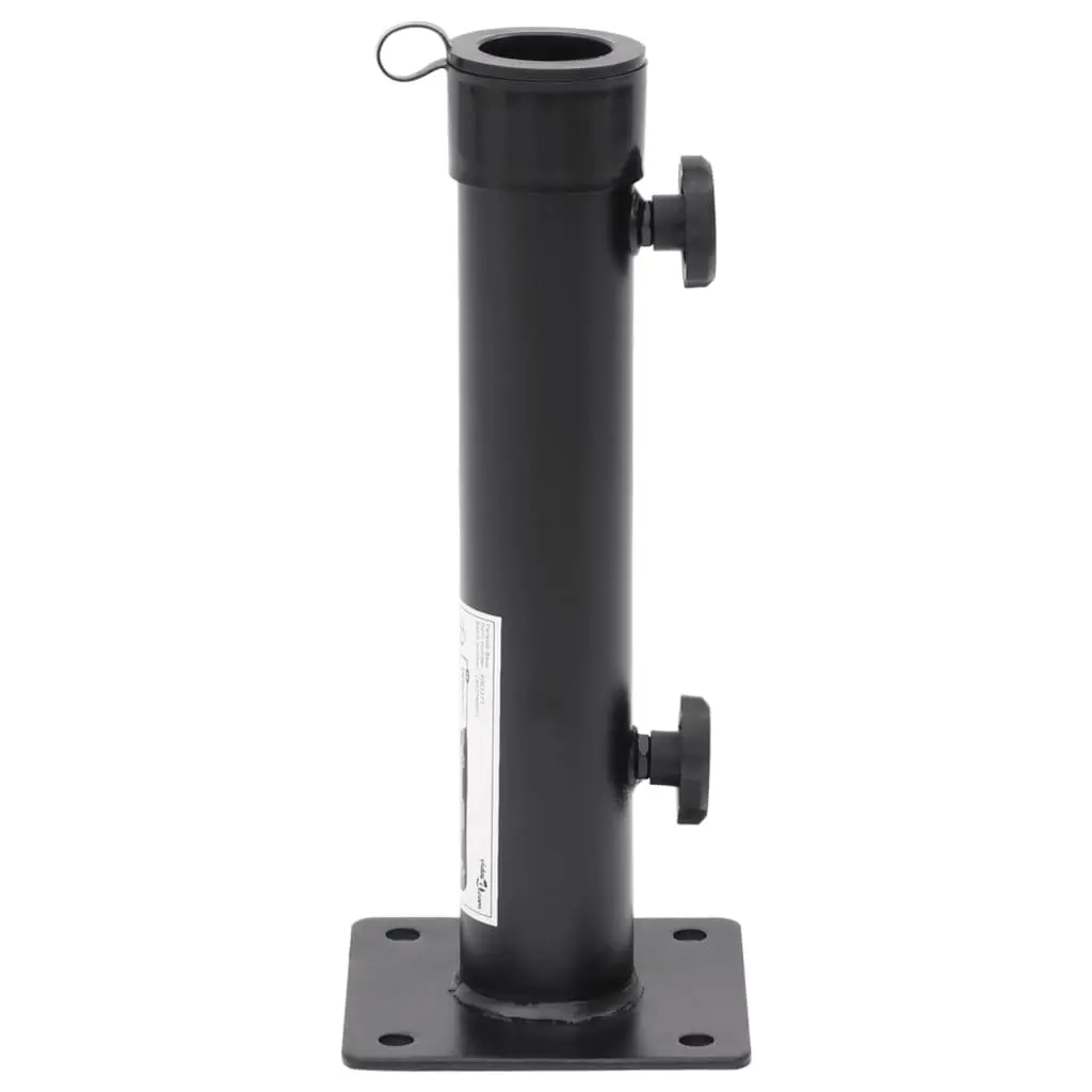 Parasol Base Outdoor Umbrella Stand Portable Steel Matt Black 38mm 48mm Pole