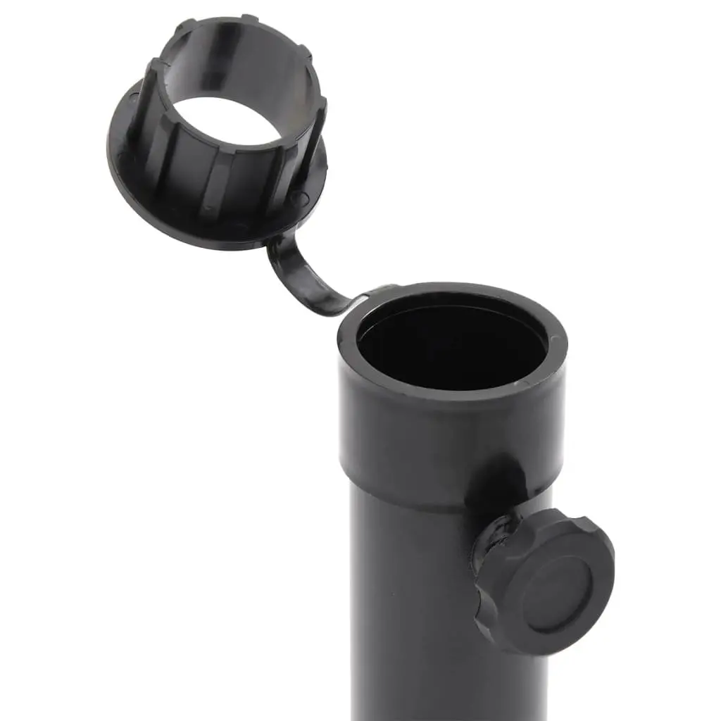 Parasol Base Outdoor Umbrella Stand Portable Steel Matt Black 38mm 48mm Pole