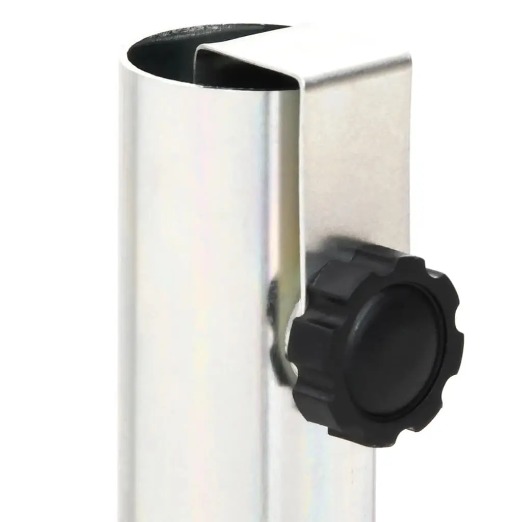 Parasol Base Outdoor Use Adjustable Steel Silver