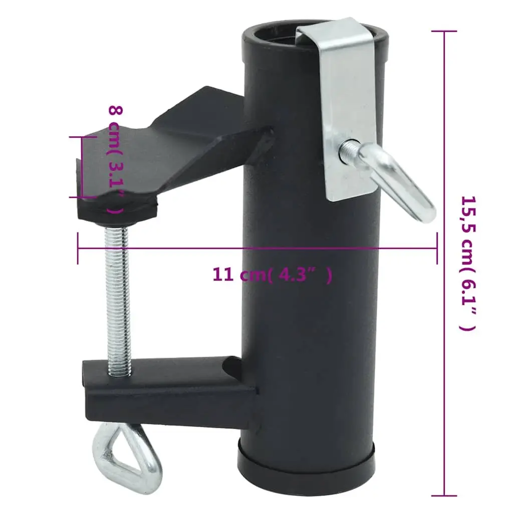 Umbrella Clamps for Outdoor Use 25-38mm Steel 2 Piece