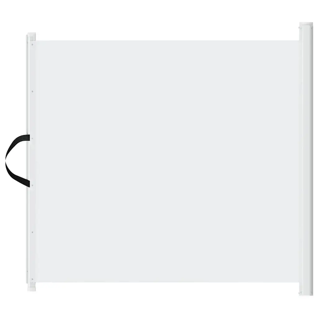 Retractable Pet Gate White 102.5x125 cm Dog Safety Barrier Portable Indoor Fence