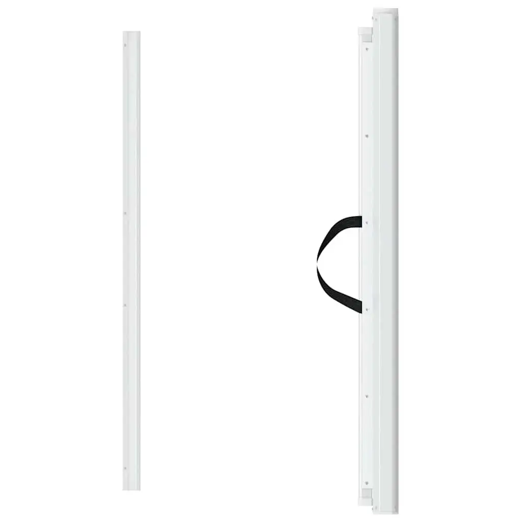 Retractable Pet Gate White 102.5x125 cm Dog Safety Barrier Portable Indoor Fence
