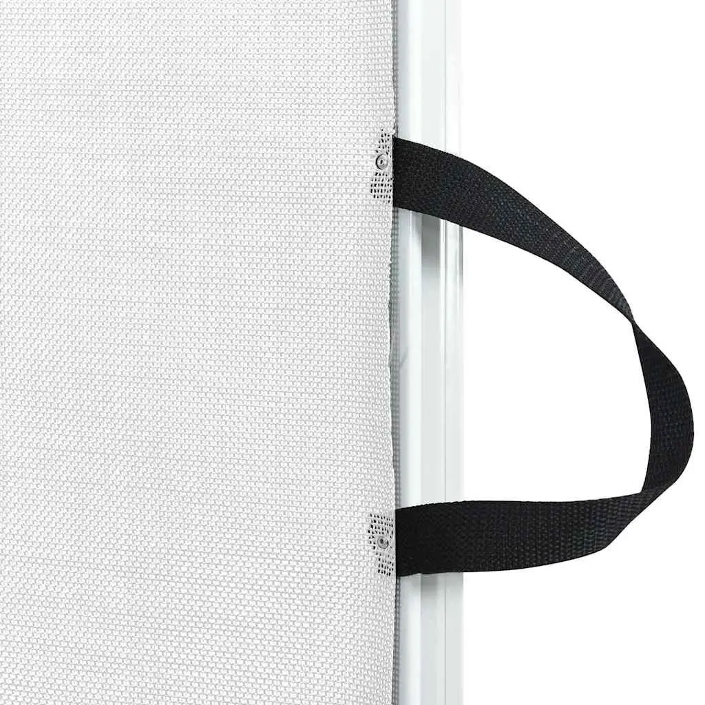 Retractable Pet Gate White 102.5x125 cm Dog Safety Barrier Portable Indoor Fence