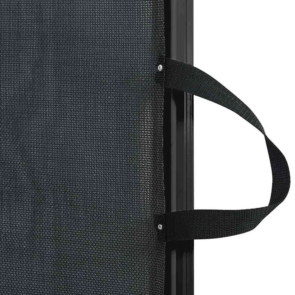 Retractable Pet Gate Black 82.5 x 125 cm Dog Safety Barrier Portable Fence