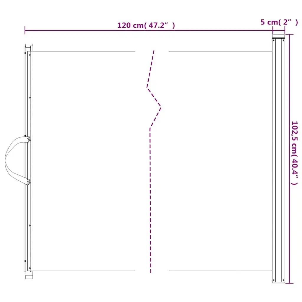 Retractable Pet Gate Indoor Outdoor Black Safety Fence 1025 x 125 cm