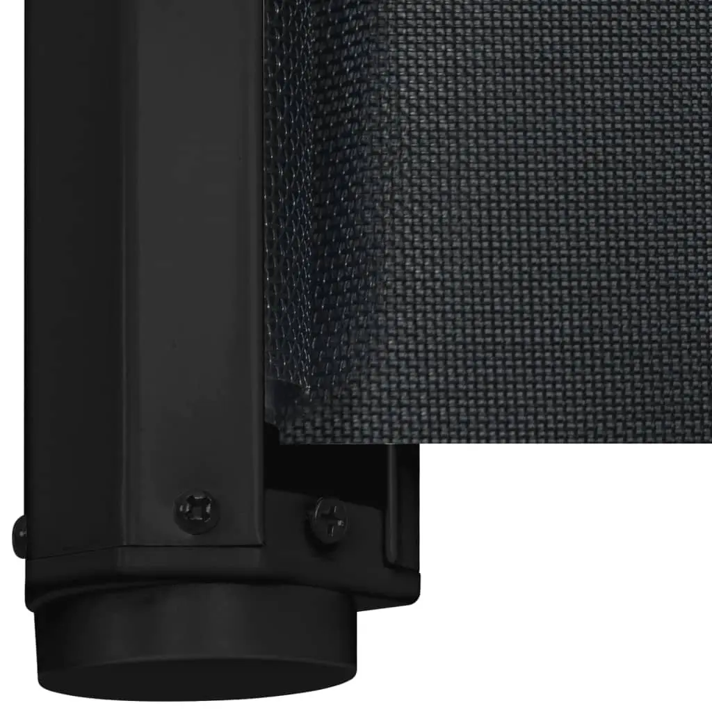 Retractable Pet Gate Black 117.5x125cm Safety Fence Dog Barrier Portable Indoor