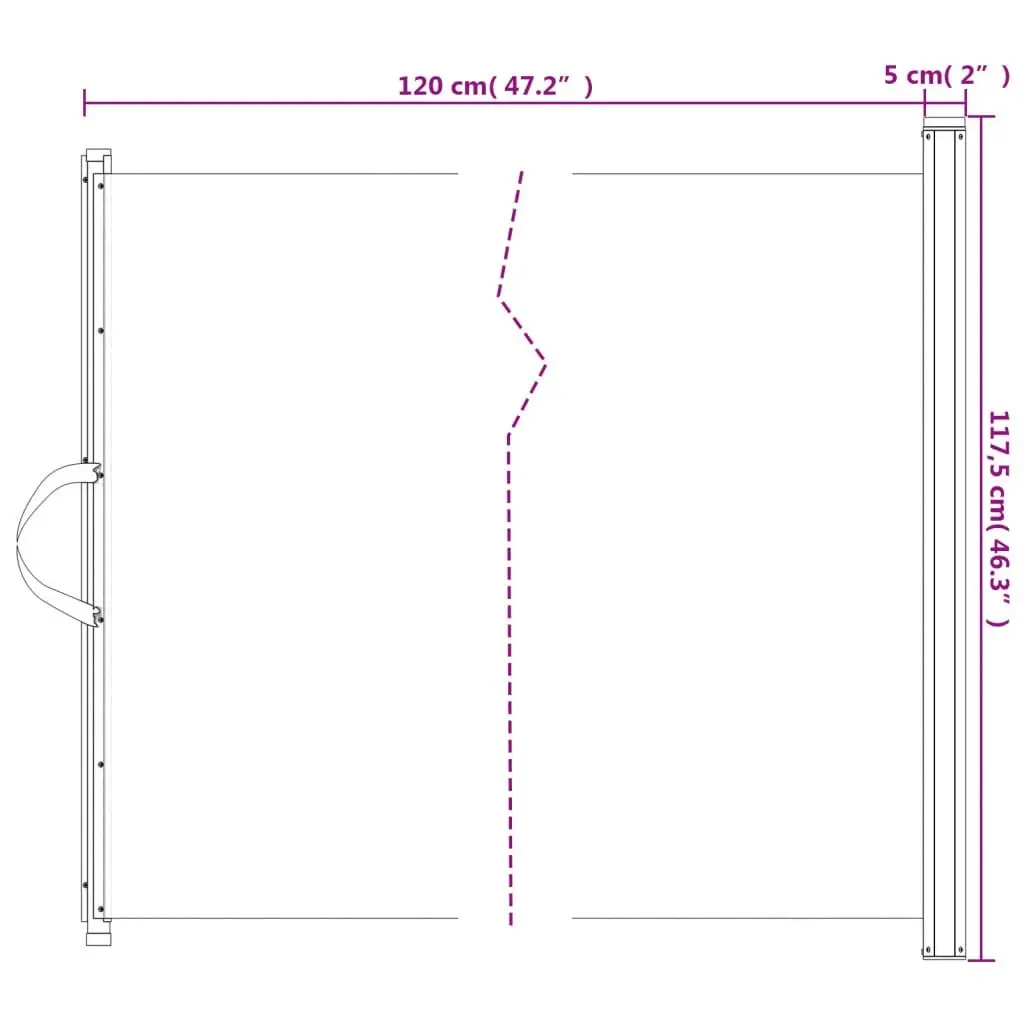 Retractable Pet Gate Black 117.5x125cm Safety Fence Dog Barrier Portable Indoor