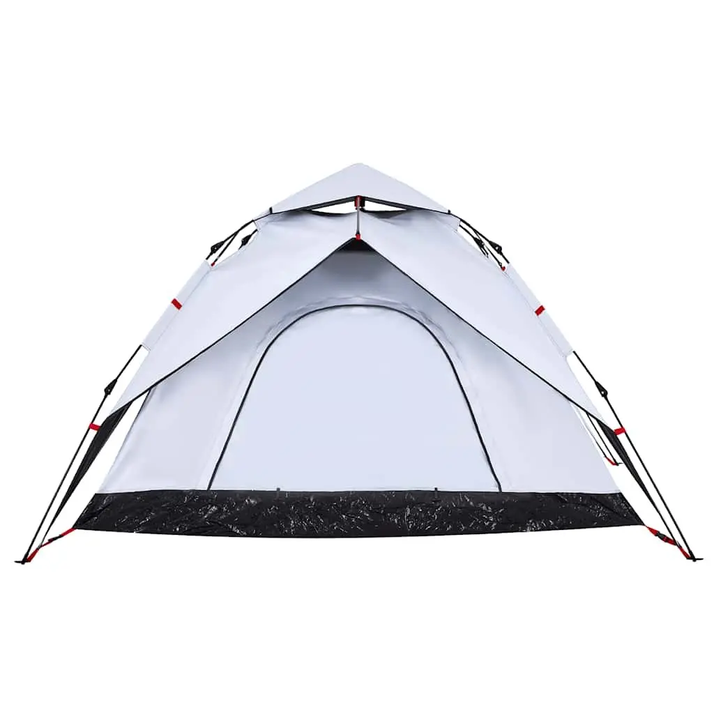 Camping Tent 5-Person Outdoor Dome White Blackout Fabric Quick Release Setup