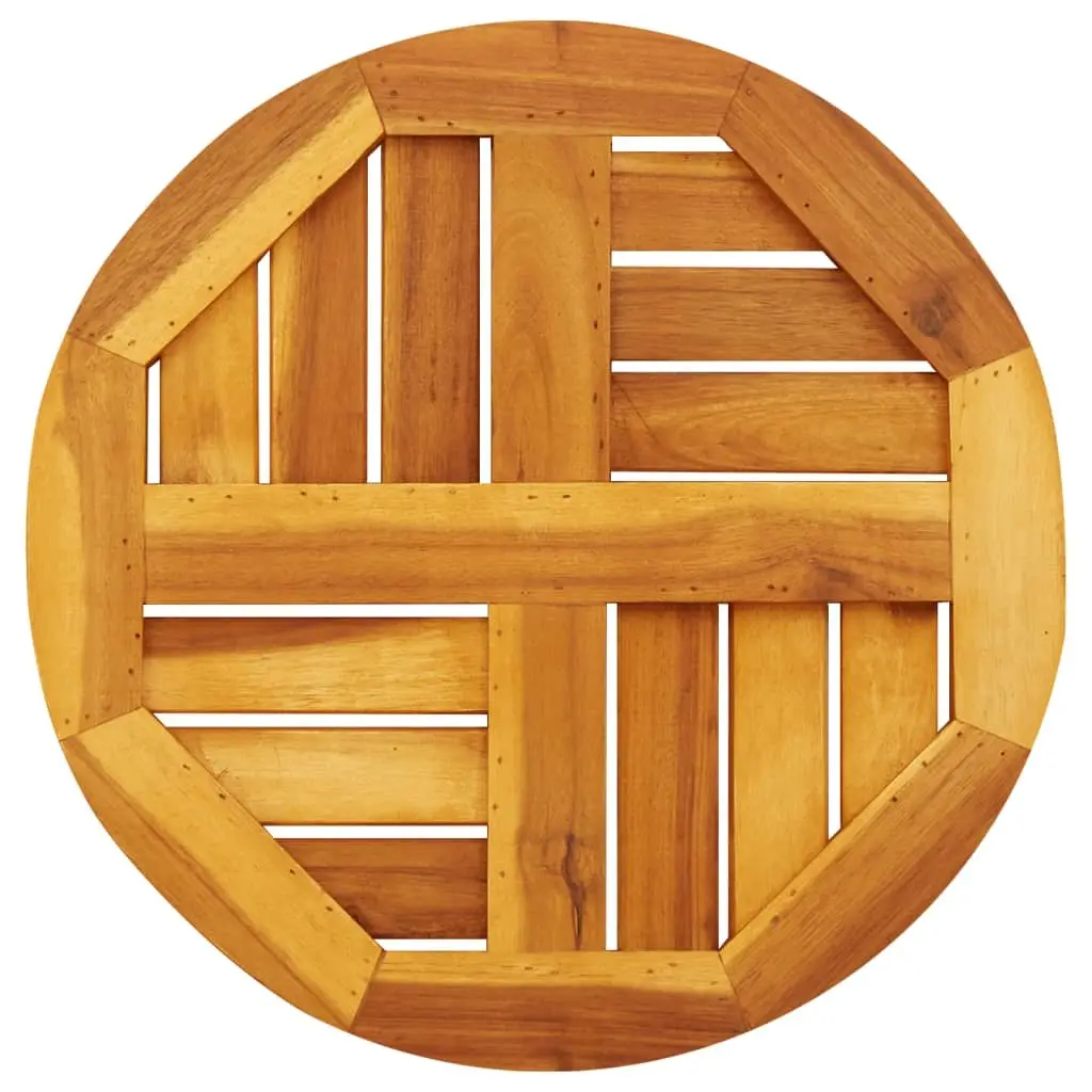 Round Table Top Ø40x2 cm, Solid Acacia Wood for Dining Use