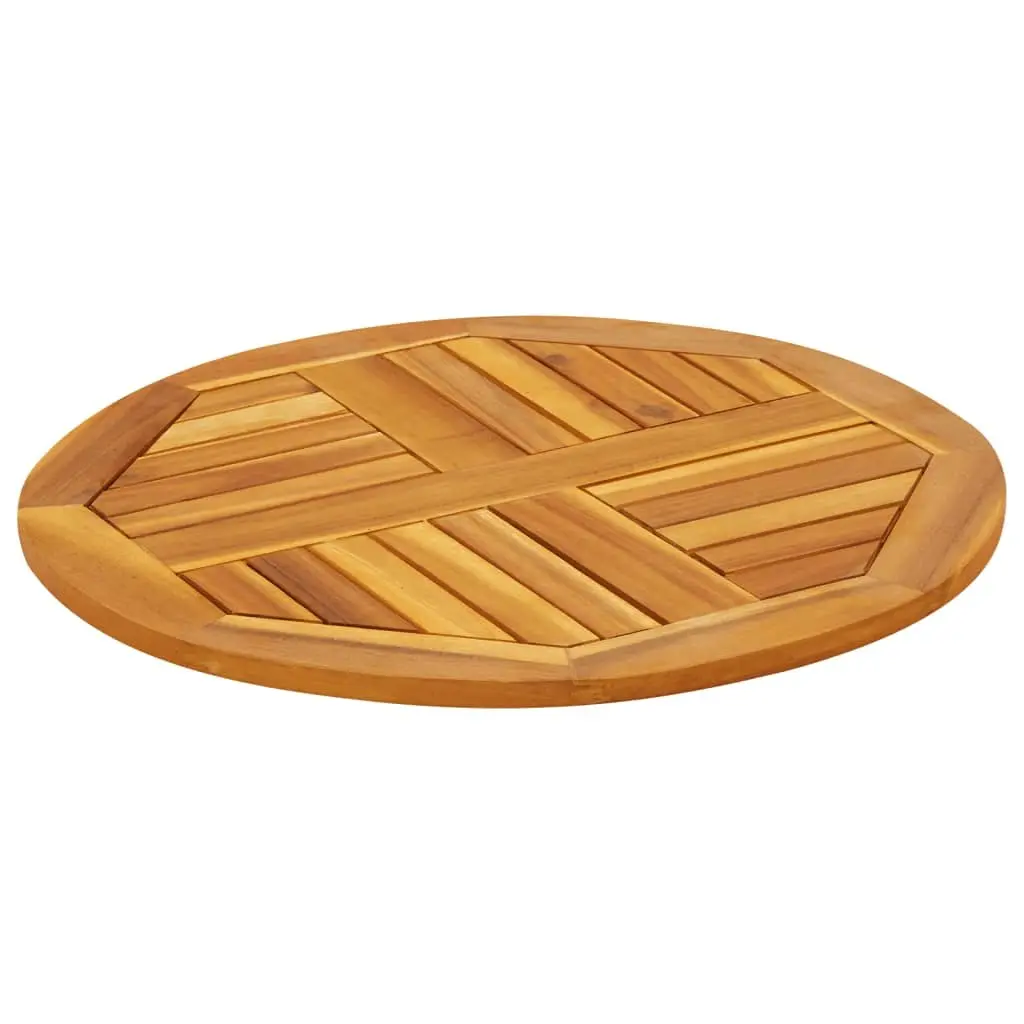 Ø60x2 cm Round Acacia Wood Table Top for Replacement