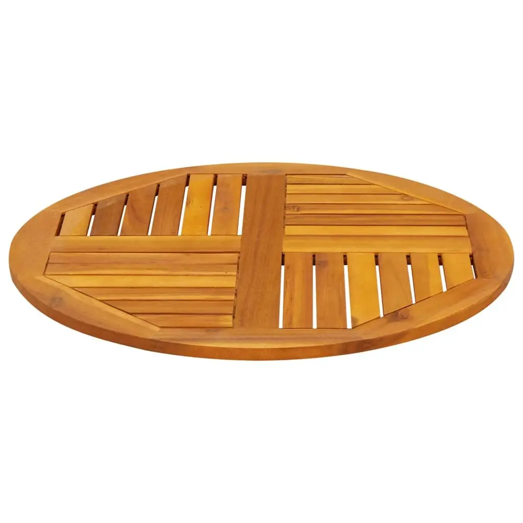 Ø70x2 cm Round Acacia Wood Table Top for Replacement