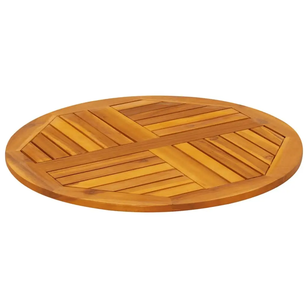 Ø70x2 cm Round Acacia Wood Table Top for Replacement