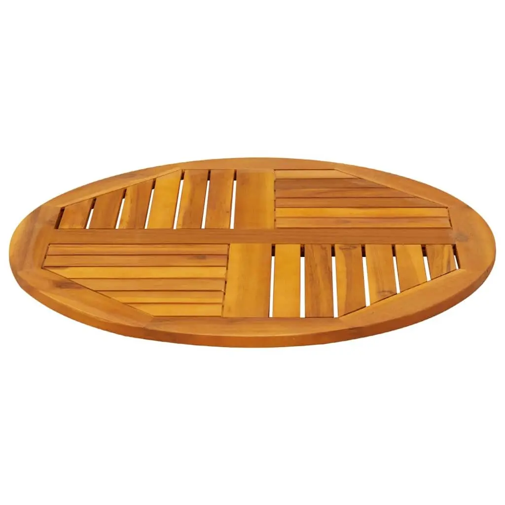 Ø70x2 cm Round Acacia Wood Table Top for Replacement