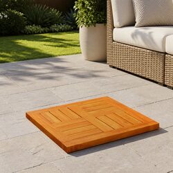 Square Table Top Dimensions 40x40x2cm in Solid Acacia
