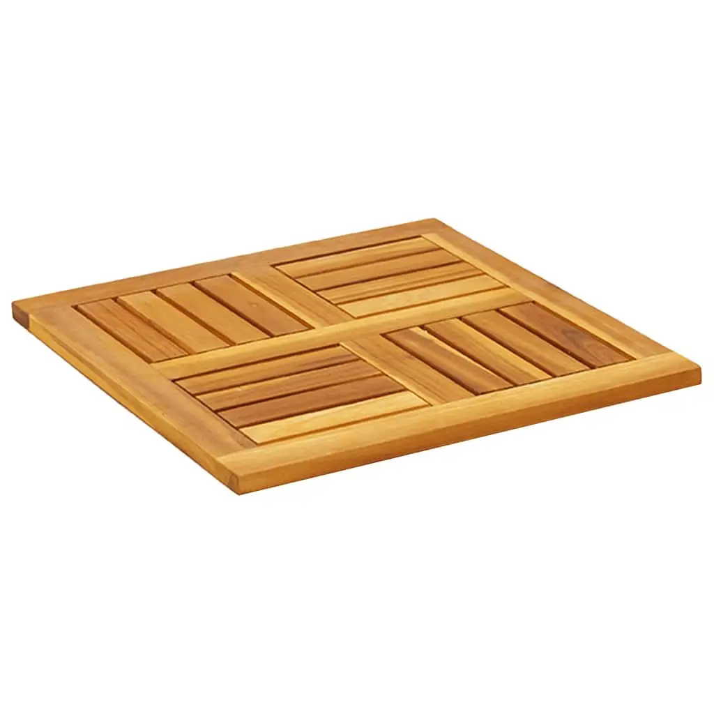 Square Table Top 50x50x2 cm Made of Solid Acacia Wood