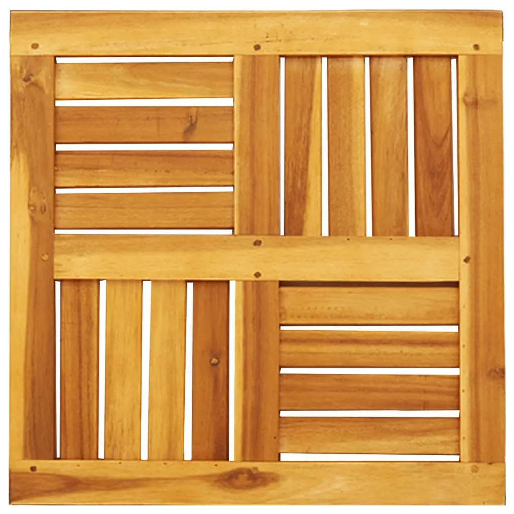 Square Table Top 50x50x2 cm Made of Solid Acacia Wood