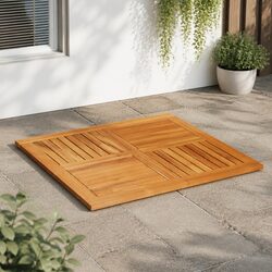 90x90x2.2 cm Square Table Top in Solid Brown Acacia Wood