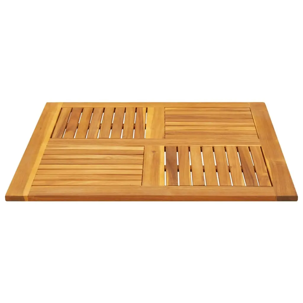 90x90x2.2 cm Square Table Top in Solid Brown Acacia Wood