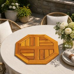 Specifications of Octagonal Table Top 40x40x2 cm Brown Acacia