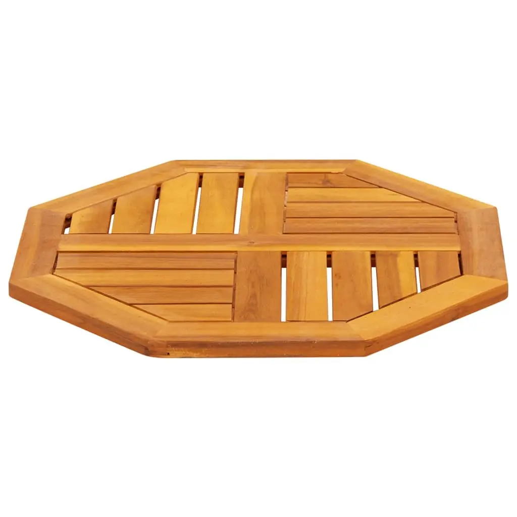 Octagonal Table Top 50x50x2 cm in Solid Acacia Wood