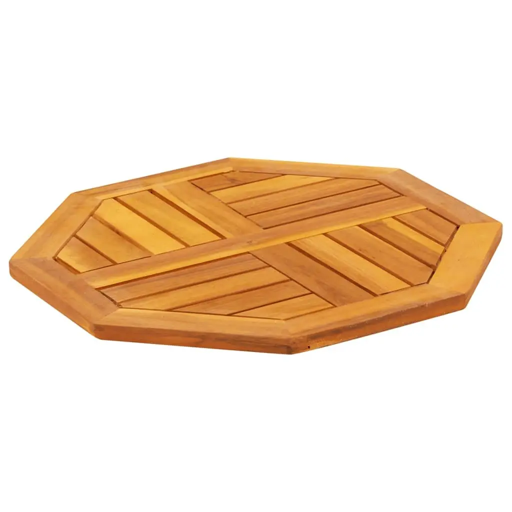 Octagonal Table Top 50x50x2 cm in Solid Acacia Wood