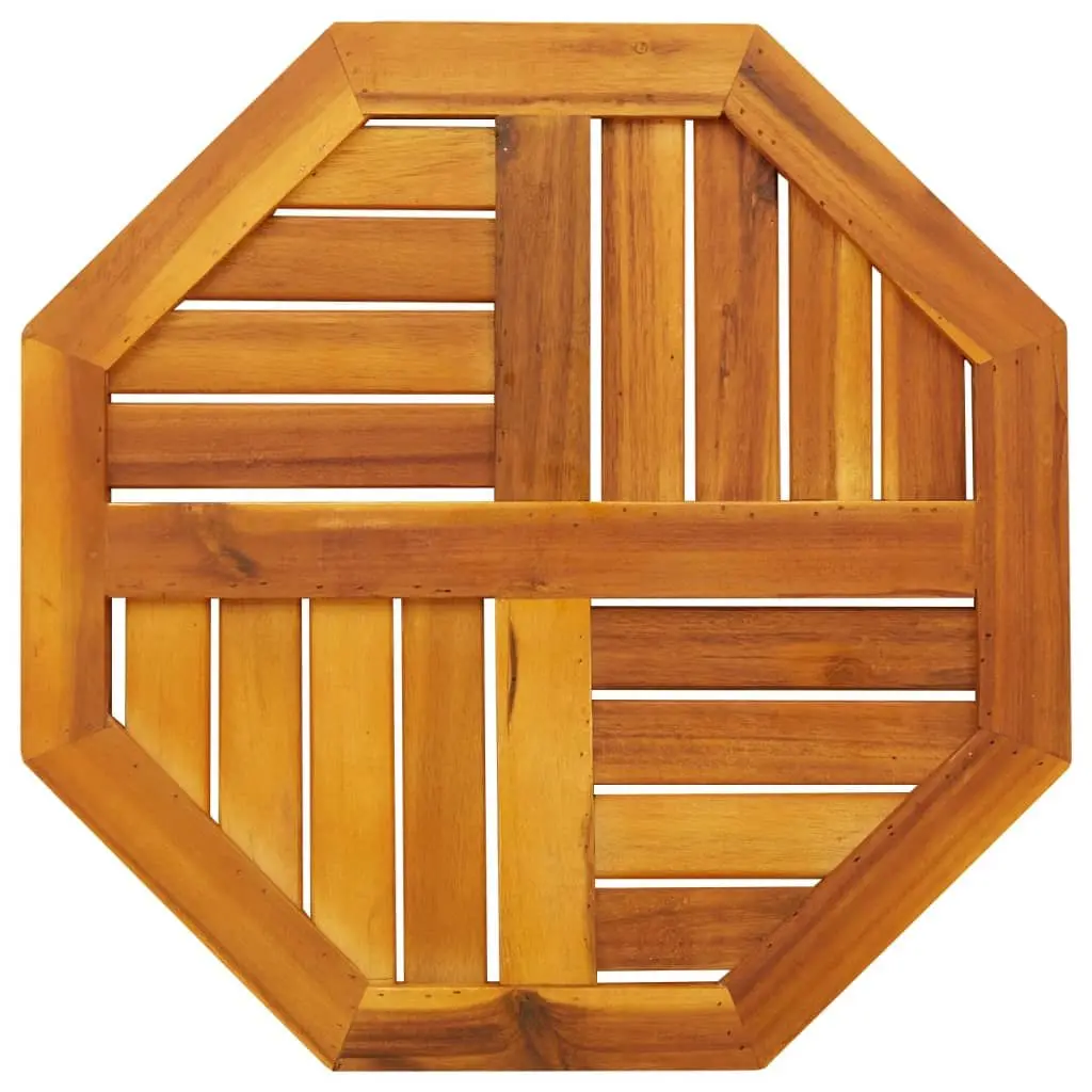 Octagonal Table Top 50x50x2 cm in Solid Acacia Wood