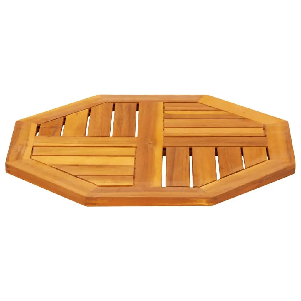 Octagonal Table Top 50x50x2 cm in Solid Acacia Wood