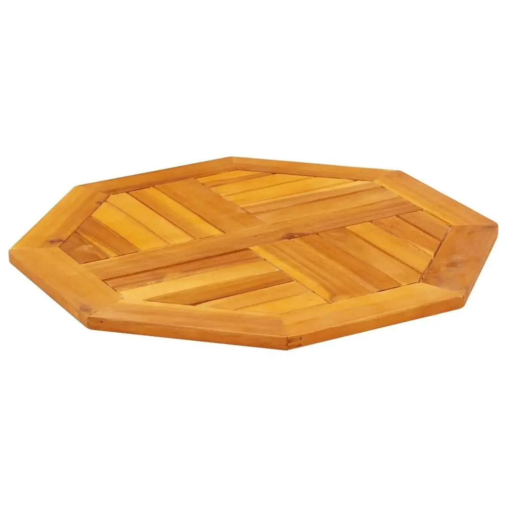 Octagonal Wooden Table Top 60x60x2cm Brown Garden Dining Furniture Replacement