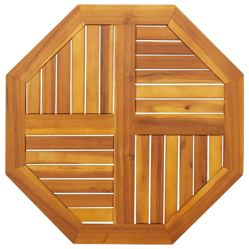 Octagonal Solid Wood Table Top for Dining 70x70x2 cm Brown Acacia
