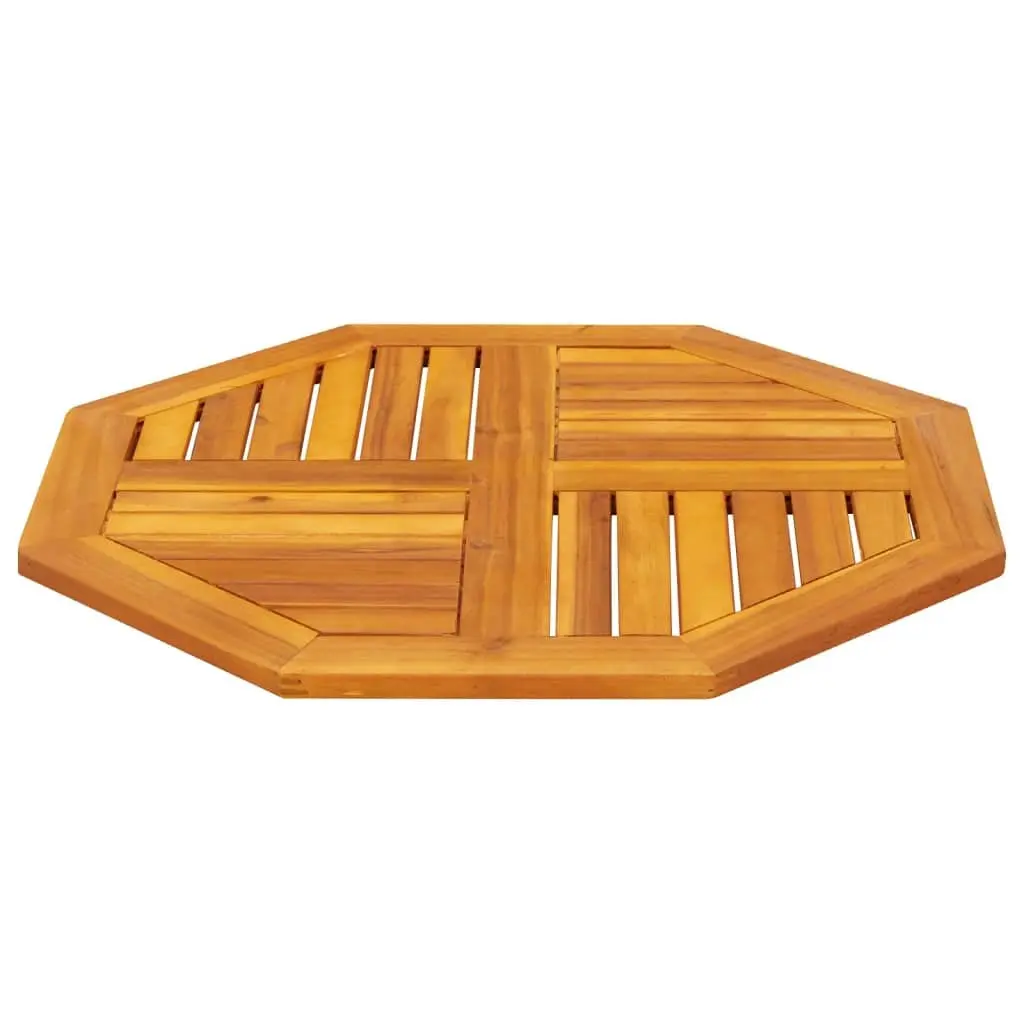 Octagonal Solid Wood Table Top for Dining 70x70x2 cm Brown Acacia