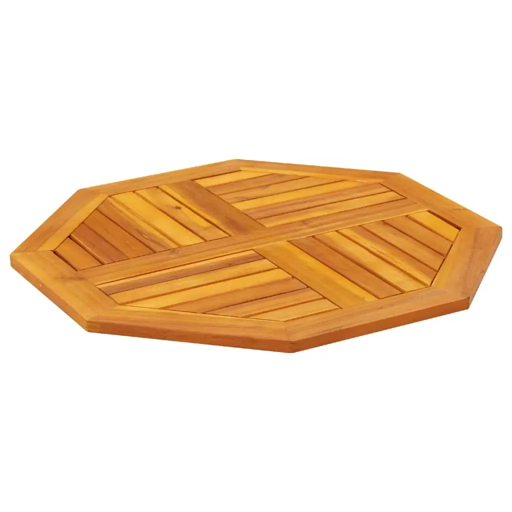 Octagonal Solid Wood Table Top for Dining 70x70x2 cm Brown Acacia