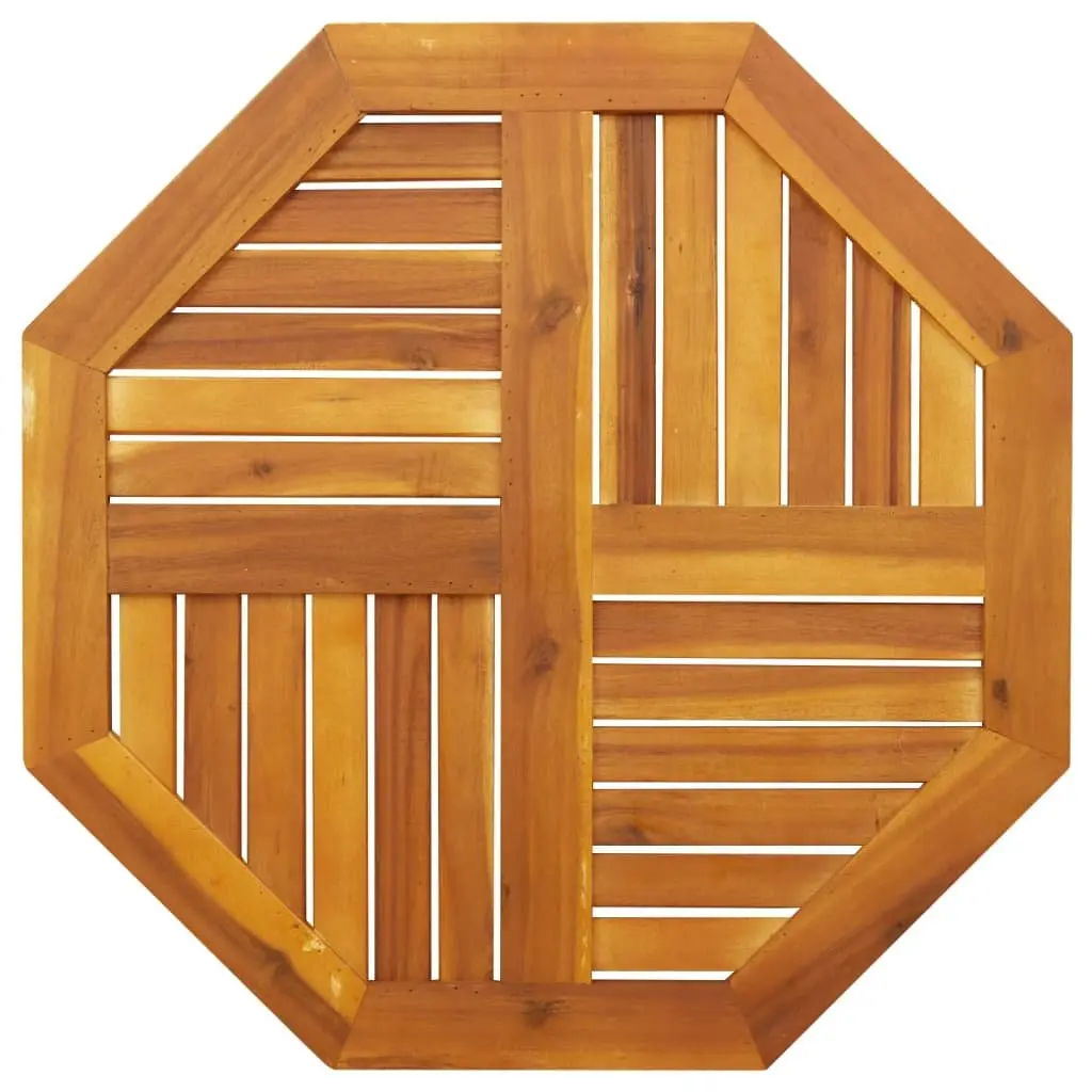 Octagonal Solid Wood Table Top for Dining 70x70x2 cm Brown Acacia